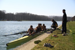 Le 4 de couple "junior" avec Luc et Alexandre Huss (CTR)