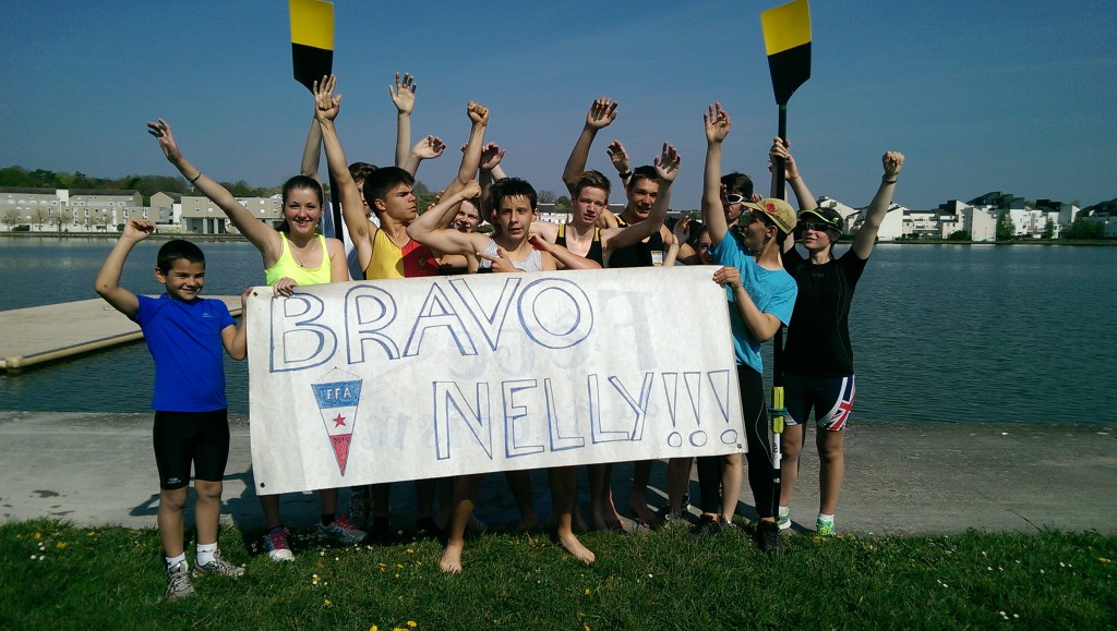 L'arrière garde à Bourges, quelques minutes après la victoire de Nelly